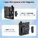 Wireless Voice Amplifier with 2 Wireless Lavalier Microphones-4.webp