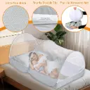 Pop Up Mosquito Net for Bed - Portable Mosquito Tent with Dense Mesh